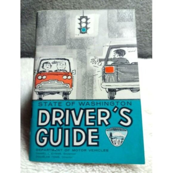 State Of Washington Drivers Guide Vintage 1980s Automobile Car Driving Softcover - Picture 1 of 4